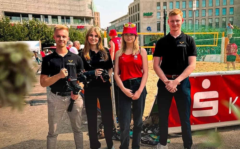 ANRELO-Kernteam bei der Produktion in Kassel
