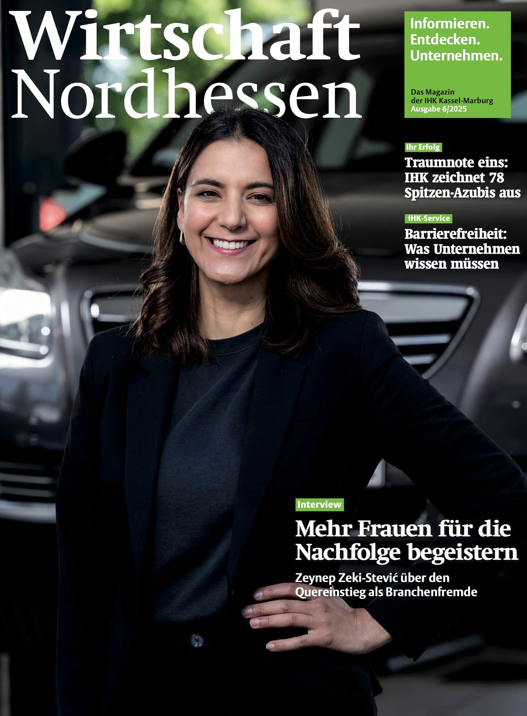 Cover der Juni-Ausgabe der Wirtschaft Nordhessen mit Zeynep Zeki-Stević