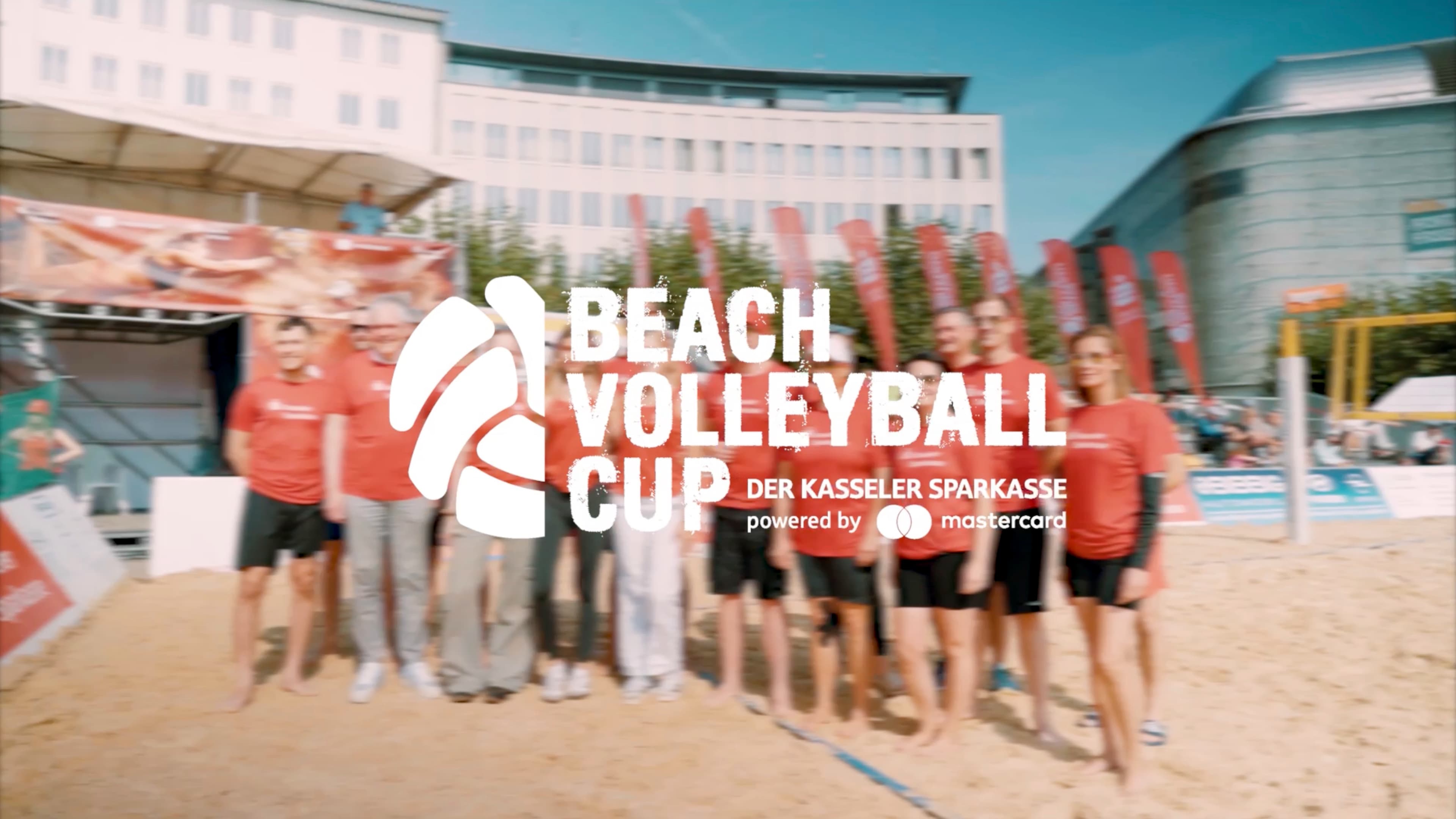 Beach Volleyball Cup der Kasseler Sparkasse auf dem Königsplatz in Kassel