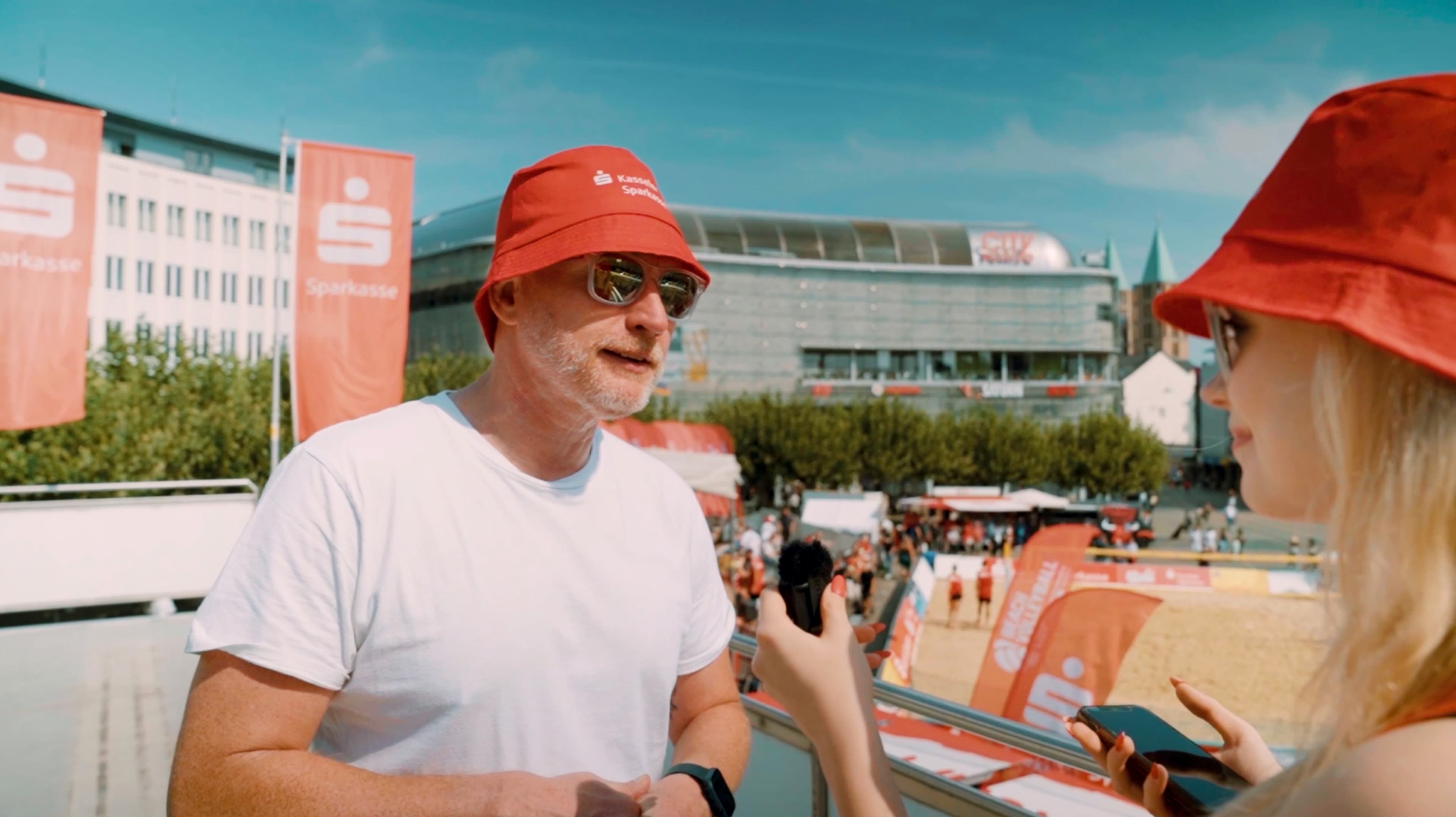 Alexander Wild im Interview beim Beach Volleyball Cup