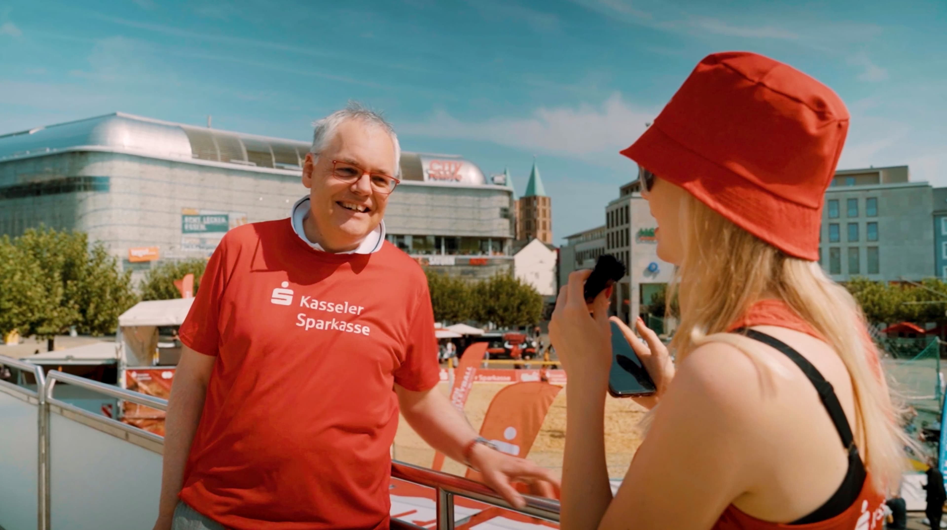 Ingo Buchholz im Interview beim Beach Volleyball Cup