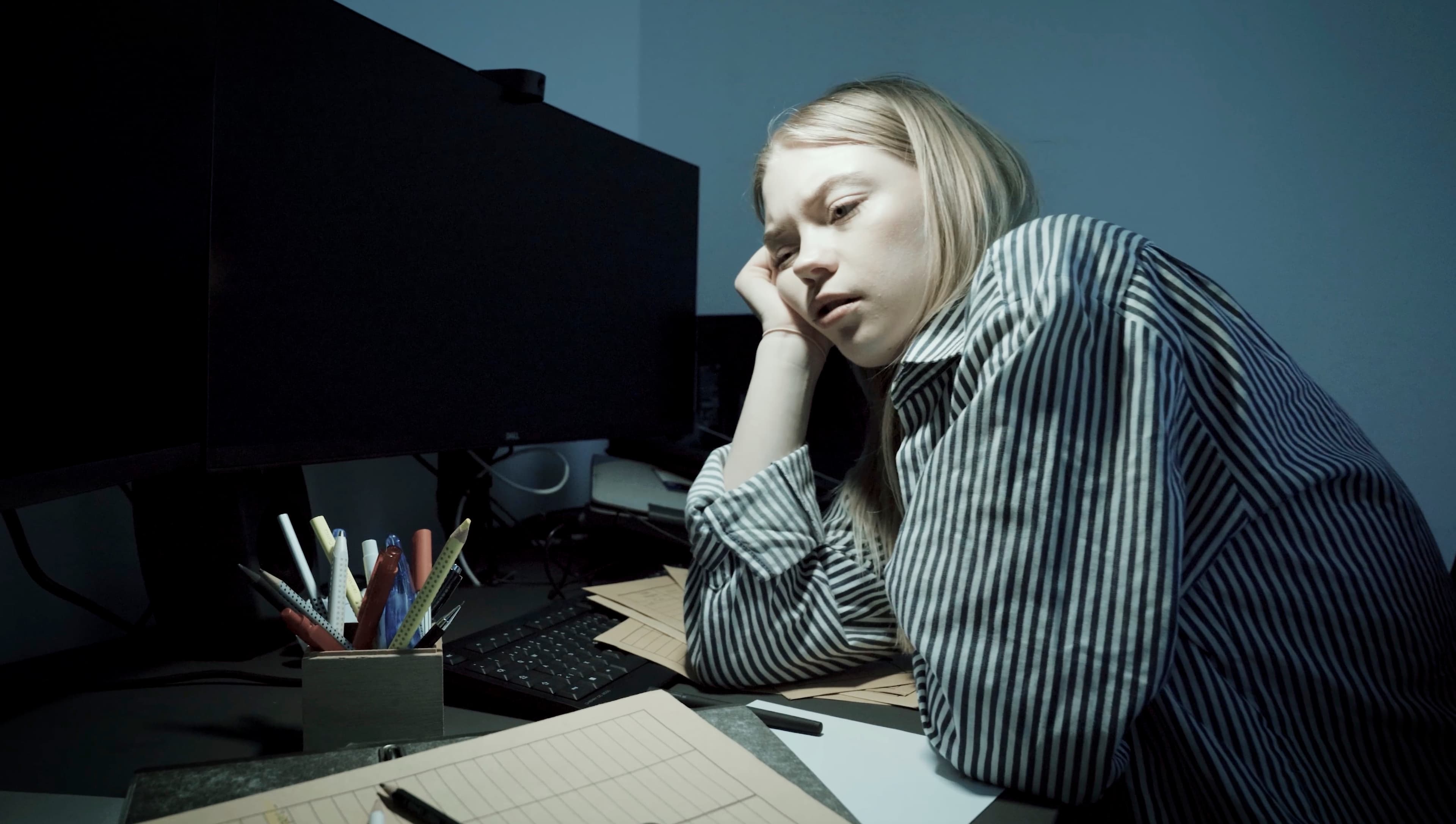 Startbild der Storyline: unzufrieden im alten Job